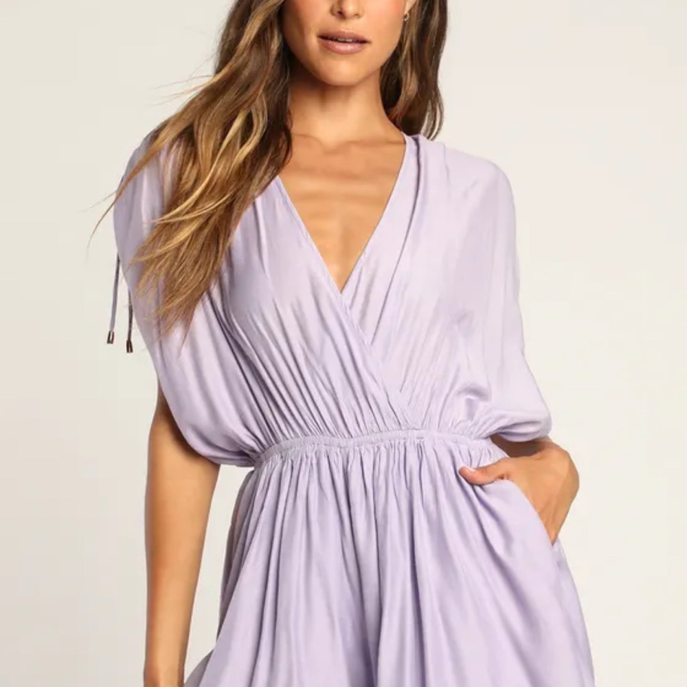 Lulus Surplice Lavender Romper